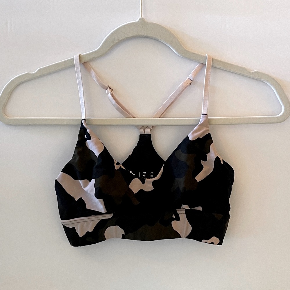 The Upside Sports Bra Camouflage Blush Ballet Bra Athleisure Sport Beach